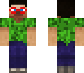 red sun glass green steve 