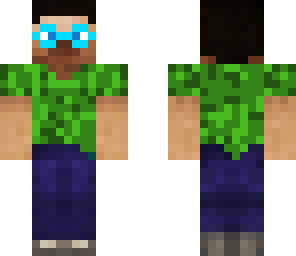 blue sun glass green steve