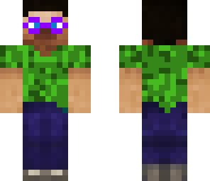 purple sun glass green steve