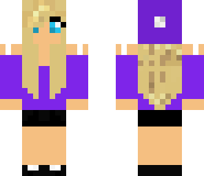 edited cute girl skin purple