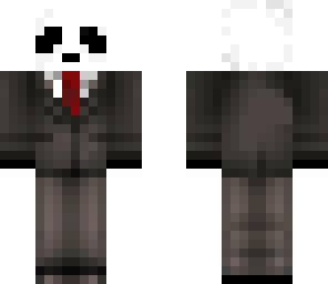 panda in a suit