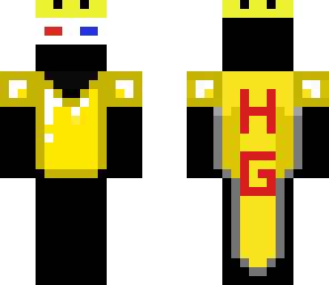 ender dragon in gold chestplate with hg cape