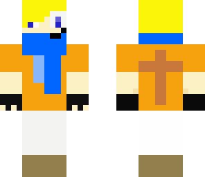 ronald with blue scarf and mask