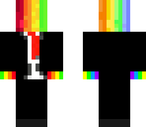 rainbow in a suit