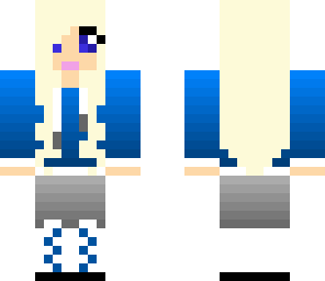 cute blue girl