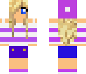 purple beanie girl
