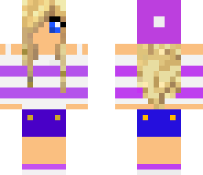 edited purple beanie girl