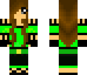 electric green punk hottie
