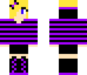 cute purple girl