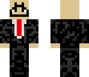 wierd person in s suit