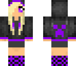 cute purple girl