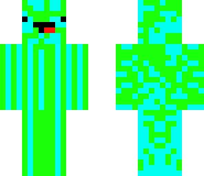 crazy blue and green derp guy