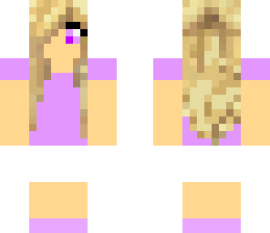 purple summer girl