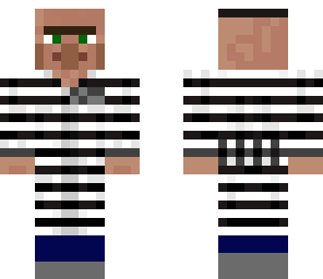 black and white villager prisoner