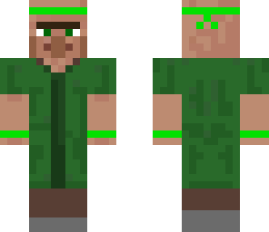 green sporty villager