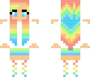 edited rainbow girl