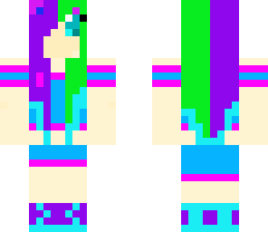 colorful cat girl