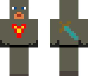 random warrior with a random simbol on chest