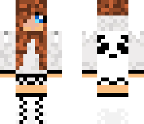 girl with panda and brown hair
