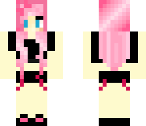 cute pink haired girl