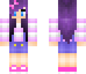 purple haired girl