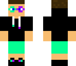 multicoulourd guy with glasses
