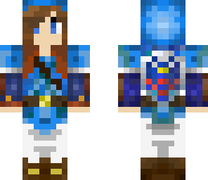 female blue link