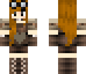 brown haired steam punk  girl