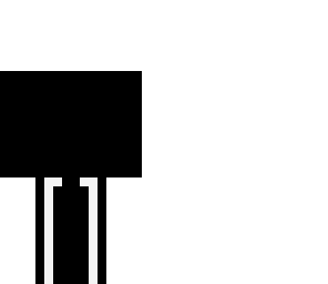 black and white headless frond