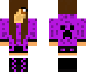 purple creeper hoodie