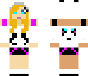 blond panda girl