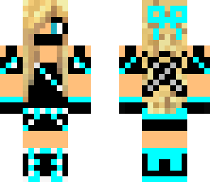 light blue ninja girl