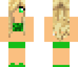 green summer girl