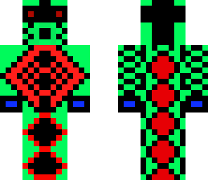 green robot- swirl