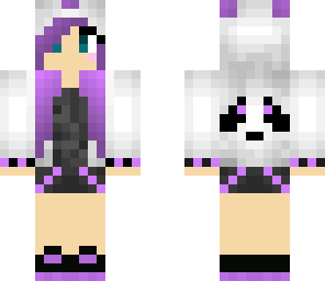 cute purple panda 