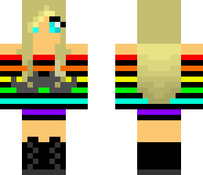rainbow mustache girl