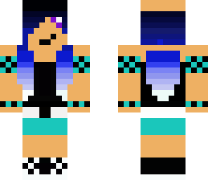 blue hair fade