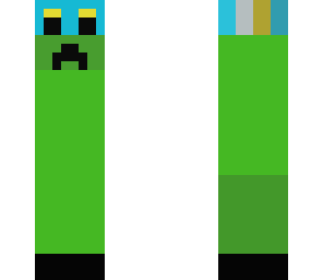 creeper with designed helmet