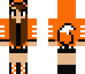  orange girl fox