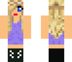 girl with purple dress hai