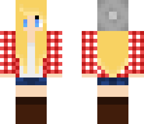 beanie plaid girl