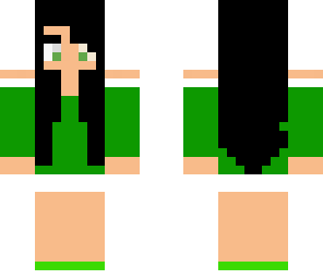 green summer girl