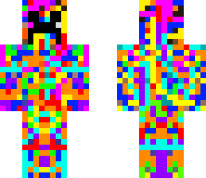 rainbow color splat creeper