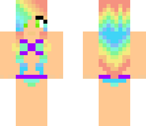 sexy rainbow teenager- swimsuit