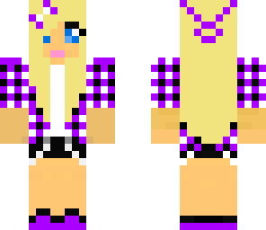 purple beach girl