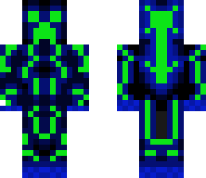 green and blue creeper