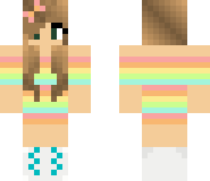 fresh spring rainbow girl