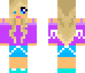 edited blue and purple girl
