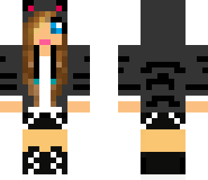 brown hair cat girl