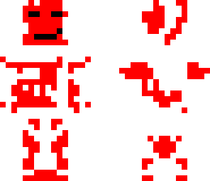 red out of the eggshell